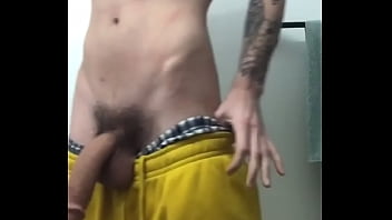 Tatted Twink Plays With His Hung Soft Cock