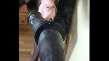 Japhry Dressed In Black Lingerie Getting Bbc Dildo