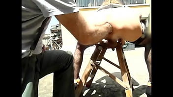 Slut Sissy Slave Brought Out For A Session Of Fisting