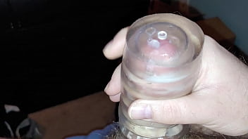 Unloading Into A Pocket Pussy