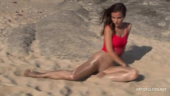 Monika In Very Shiny Pantyhose From Artofgloss . Net