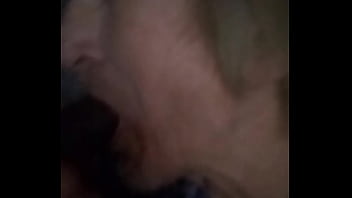 Tomb Thumb On His Knees Sucking Black Cock At The Glory Hole