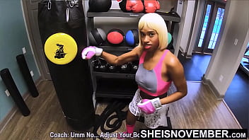 Hd During Training Session With Step Dad Friend, Turned Into Anal Sex Fucking Doggystyle On A Workout Bike, Fit Young...