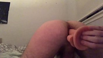 Straight Boy Loving His New Dildo