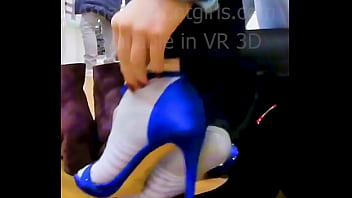 Girlfriend Tries High Heels With Stinky Socks Shoeplay Dipping Dangling