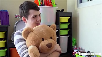 Step Dad Buys Fuck Bear _ Helps Him Fuck It