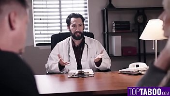 Stunning Blonde Wife Gets Seeded While Hubby Holds Her Hand