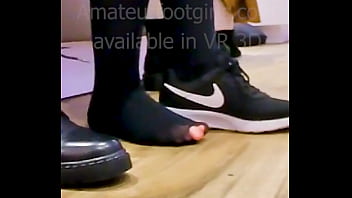 Stinky Nylons Wiht Hole Stinky Boots And Airs Her Dirty Black Nylon Wiht Hole Feet Stinky Feet Nylon