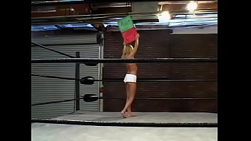 Couple Of Guys From Installation Staff Make A Pass At Gorgeous Fairhaired Ring-girl With Big Jugs Trina Michaels