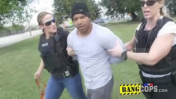 Black Robber Is Learning How To Behave With Two Slutty Milfs.