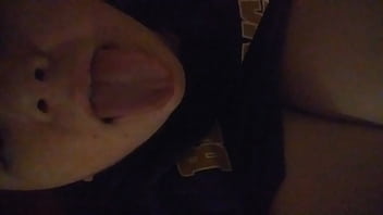 Unholyphoenix99556 Playing And Licking Her Boobs