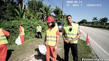 Prison Cocks - Inmates Pick Up Trash _ Get Dicked In The Ass