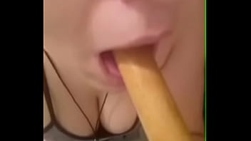 Slutty Teen Plays With Plunger Again