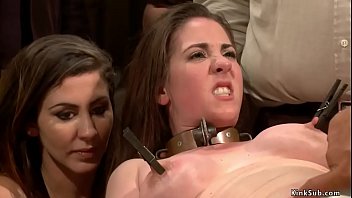 Brunette Slut Gets Otk Spanked In Public