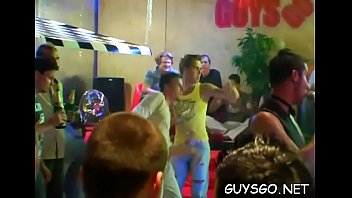 Fuck Train At A Homosexual Fuckfest - anal, blowjob, party, gay, orgy, group-sex - Video 2860616