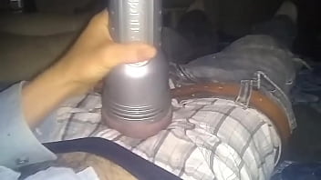 Thrusting Hard Thick Penis In Smooth Destroya Fleshlight Until Modest Cumshot