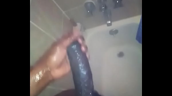 Stroking Big Black Dick In Shower