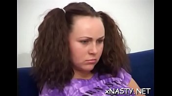 Heavenly Barely Legal Brunette Gal Meri Enjoys Huge Love Rocket Slam Her