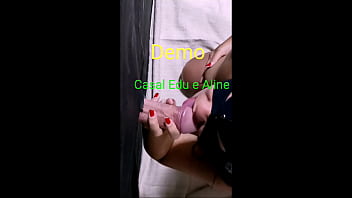 Casal Edu E Aline - Aline Chupando No Glory Hole (buraco Da Glória) Na Frente Do Corno - C_mera 1- Demo