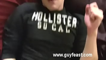 Foot Play With William And Trace - blowjob, shaved, amateur, masturbation, blackhair, gay, gothic, footfetish, twinks, cumeating, emo, - Video 6357904