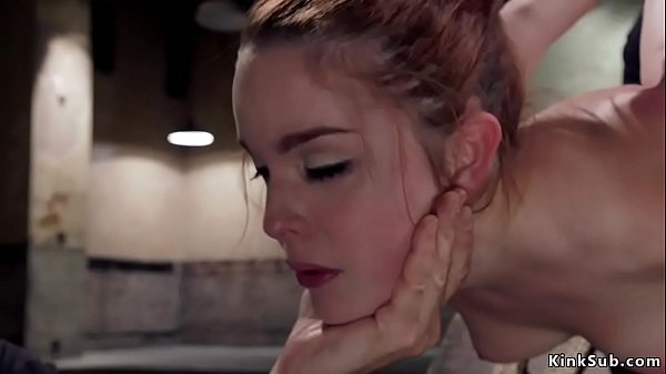 Redhead Slave In Box Tie Rough Banged