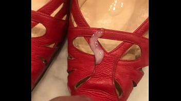 Red Shoes Cumshot