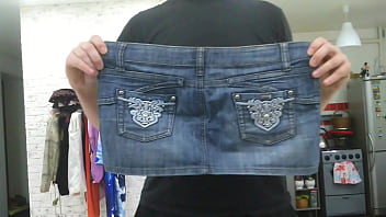 Old Denim Mini Skirt Of My Girl, Sexy Skirt Or Throw It Away? Write Your Advice