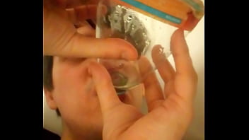 Drinking Pee From A Girl With Big Piss Flaps Using A Funnel