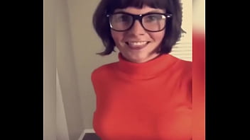 Sexy Cosplay Scoobydoo Vilma Puta Con Lentes