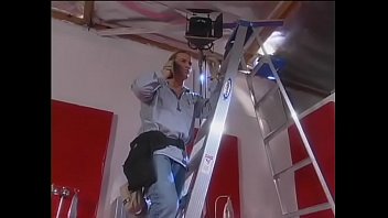 Handsome Installation Fitter Has Crashed Downstairs From Maintenance Stand And Young Brunette Gal Haley Paige Decided To Apply First Aid To Him