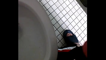 Cumming In Public Restroom - cumshot, masturbation, soloboy - Video 2797527