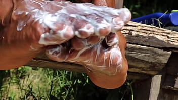 Close Up Of Black Foot For The True Fetish Of Feet, My Gays Fan Request