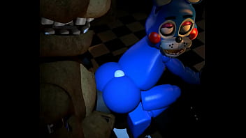 Toy Bonnie Gets Dominated By Withered Freddy