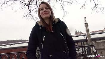 German Scout - Cute Natural Teen Elena Cheating Fuck At Model Casting