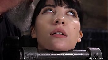 Little Tattooed Slave In Device Bondage