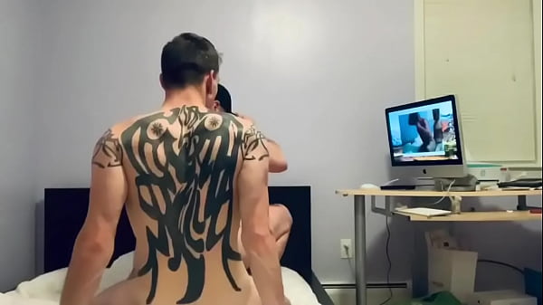 Tattooed Muscle Fucking Doggie Style