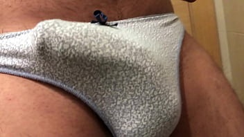 Playing With Sexy Indian Neighbor' Stolen Bikini Cut Cotton Panty