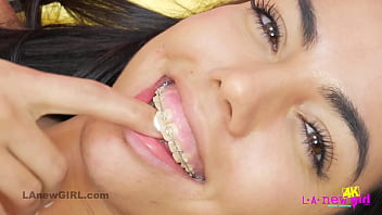 Alluring Brunette Closely Teases Sexy Body 4k Close Up