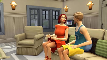 Fucks His Step Mom After She Catches His Step Son Masturbating In Front Of The Computer