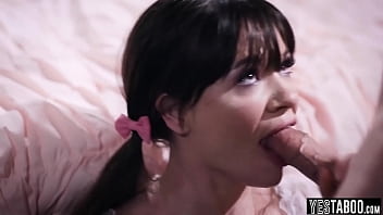 The Cute Brunette Stepdaughters Forbidden Love