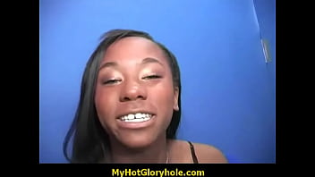 Gorgeous Ebony Gloryhole Blowjob 1