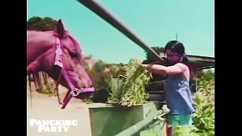 Slim Slave Slut with a Horse!!!!!