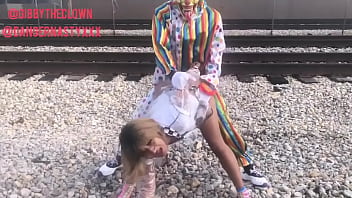Clown Fucks Girl On Train Tracks