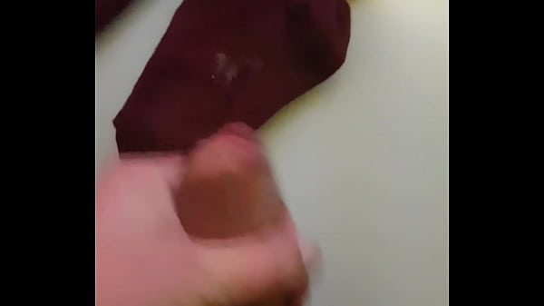 First Video - Cumshot On Purple Stockings