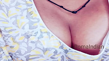 Hot Desi Show Cleavage To Stepbrothers