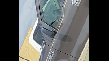 Flashing Mexican Woman In The Parking Lot