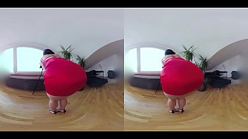 Czech Vr 345 - Hot Slut In Tight Red Dress Riding Cock