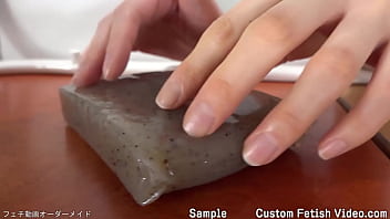 Girl Touches Food With Sexy Gestures