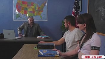 Tgirl Natalie Fucks Her Classmates Cock