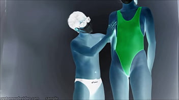 Tall Woman And Little Man